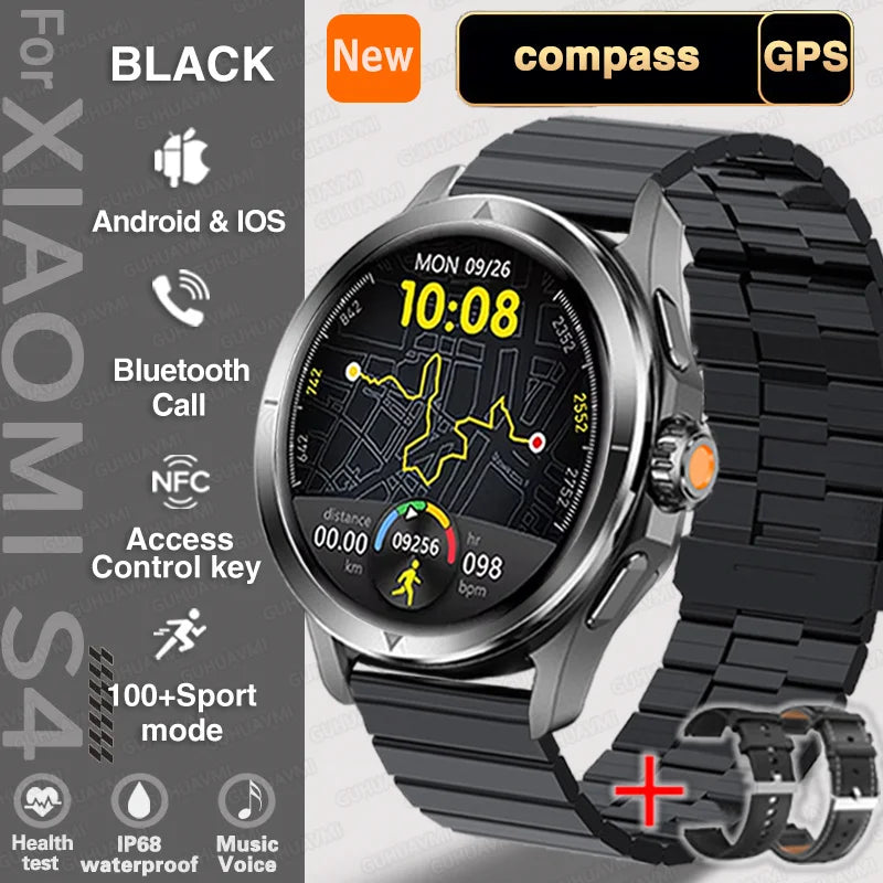 Smart Watch unissex AMOLED Screen Waterproof Bluetooth