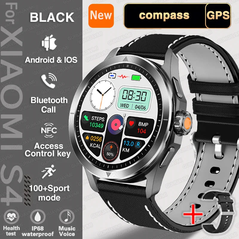 Smart Watch unissex AMOLED Screen Waterproof Bluetooth