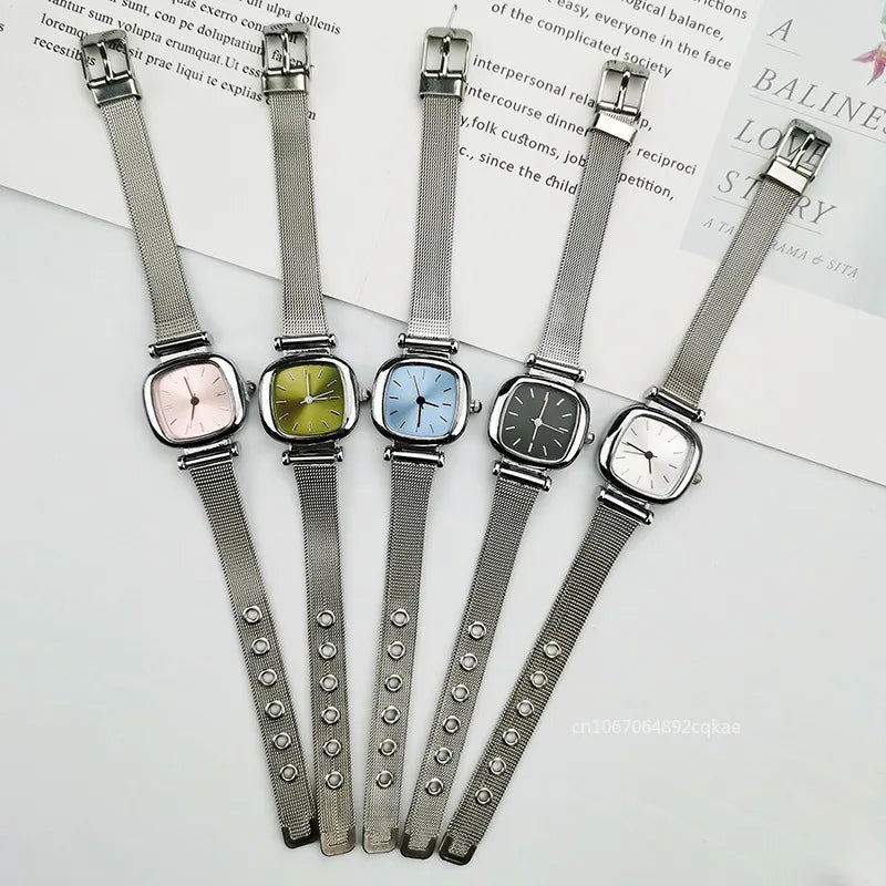 Quartz Wrist Watch Square Women