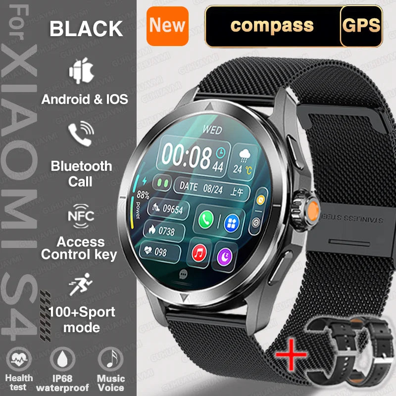 Smart Watch unissex AMOLED Screen Waterproof Bluetooth