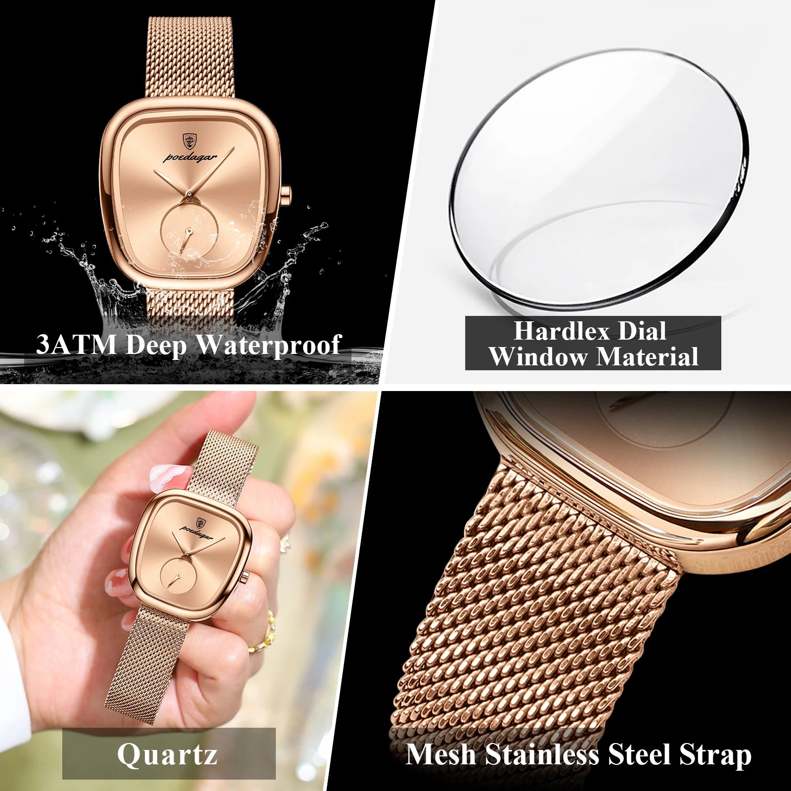 Luxury Fashion Elegant Ladies Watch Waterproof