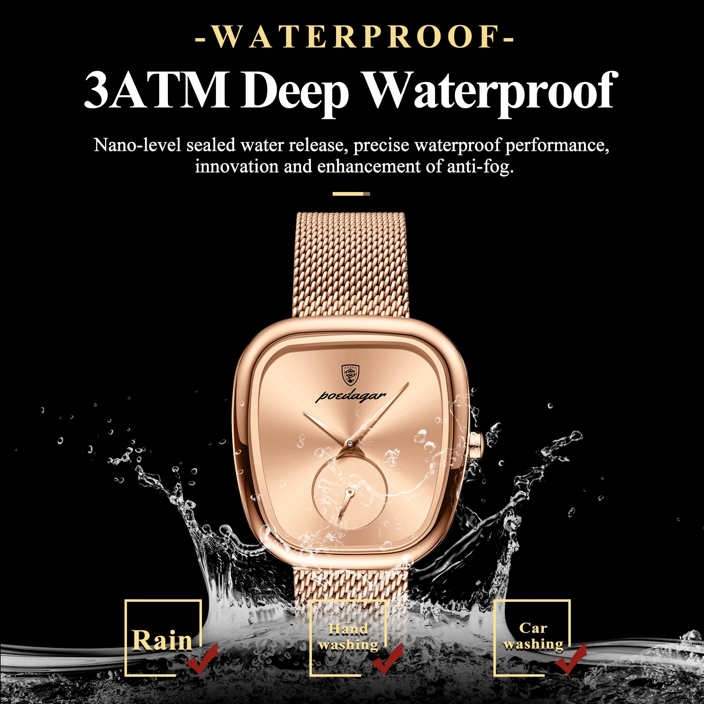 Luxury Fashion Elegant Ladies Watch Waterproof