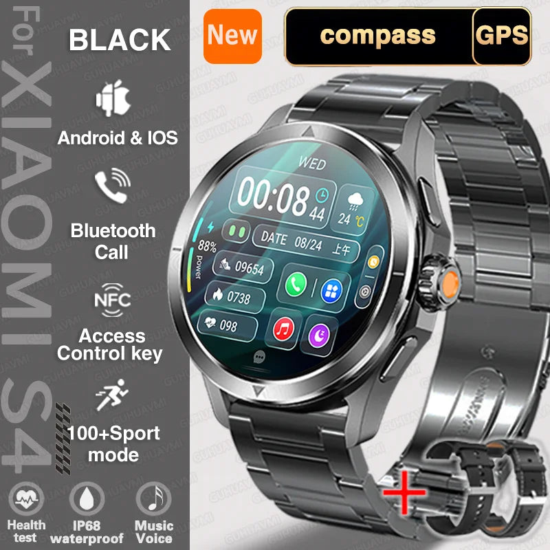 Smart Watch unissex AMOLED Screen Waterproof Bluetooth