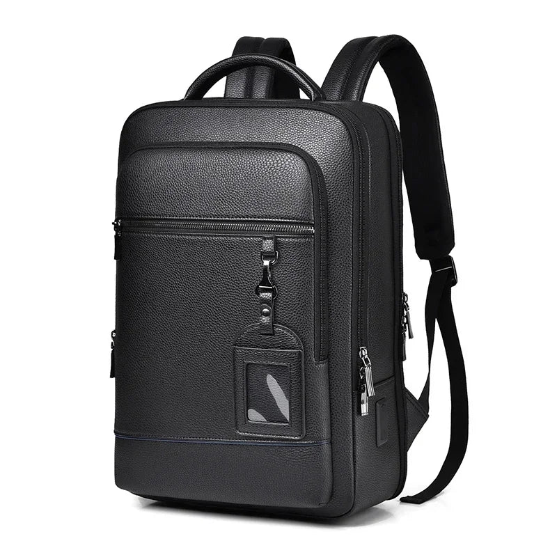 Executive Backpack Men Leather