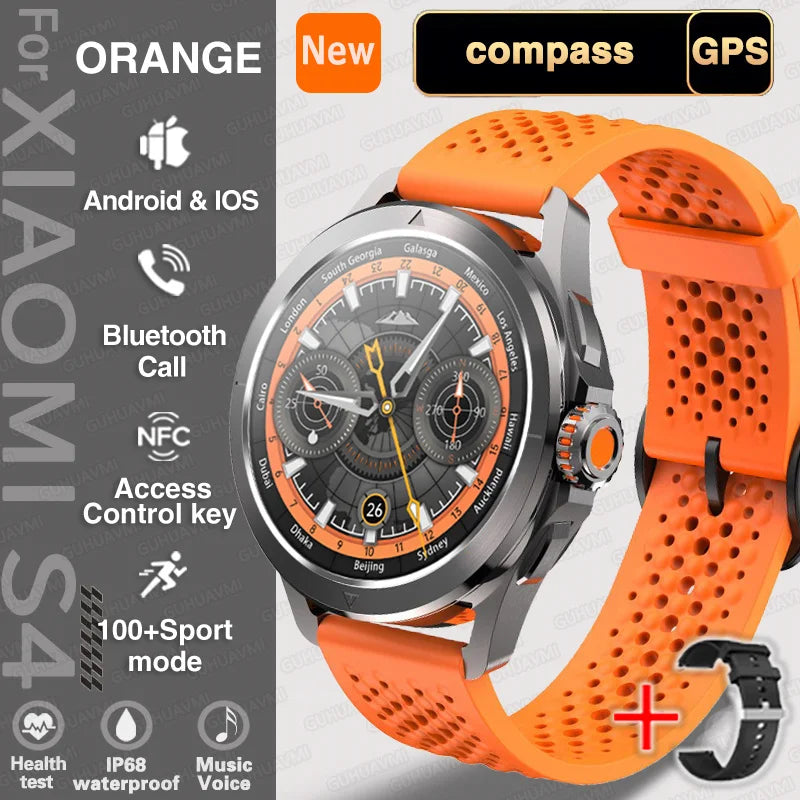 Smart Watch unissex AMOLED Screen Waterproof Bluetooth