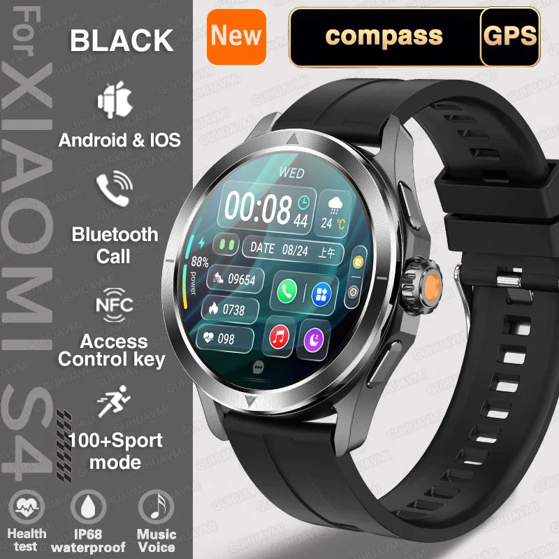 Smart Watch unissex AMOLED Screen Waterproof Bluetooth