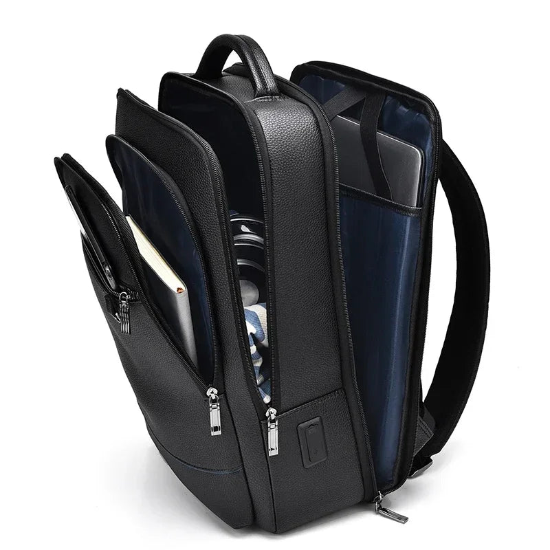 Executive Backpack Men Leather