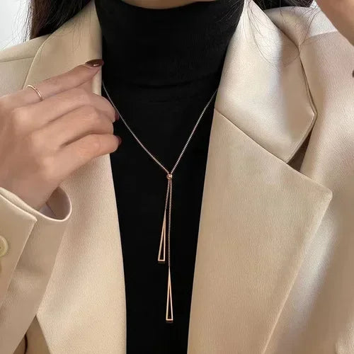 Pendant Necklace for Women Long Luxury